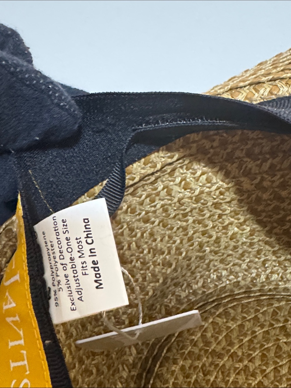 NEW✨NEW✨ Eric Javits Squishee Straw Fedora black ribbon/ subtle “EJ” Logo - Picture 13 of 16